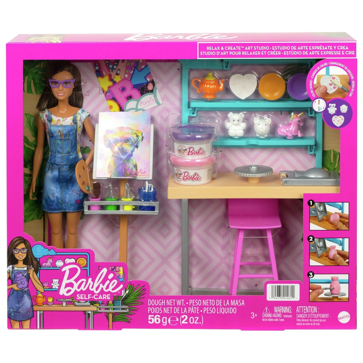 Barbie Relax and Create Art Studio Playset and Doll