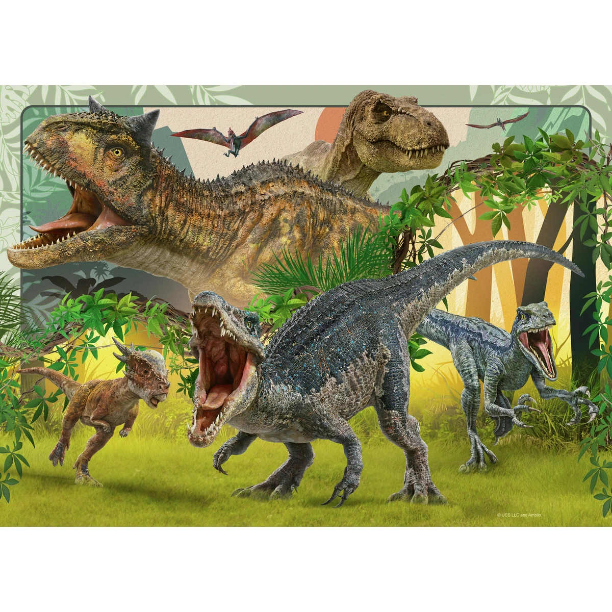Jurassic World 4 X 100 Piece Jigsaw Puzzle