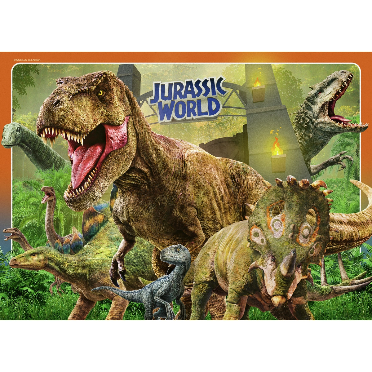 Jurassic World 4 X 100 Piece Jigsaw Puzzle