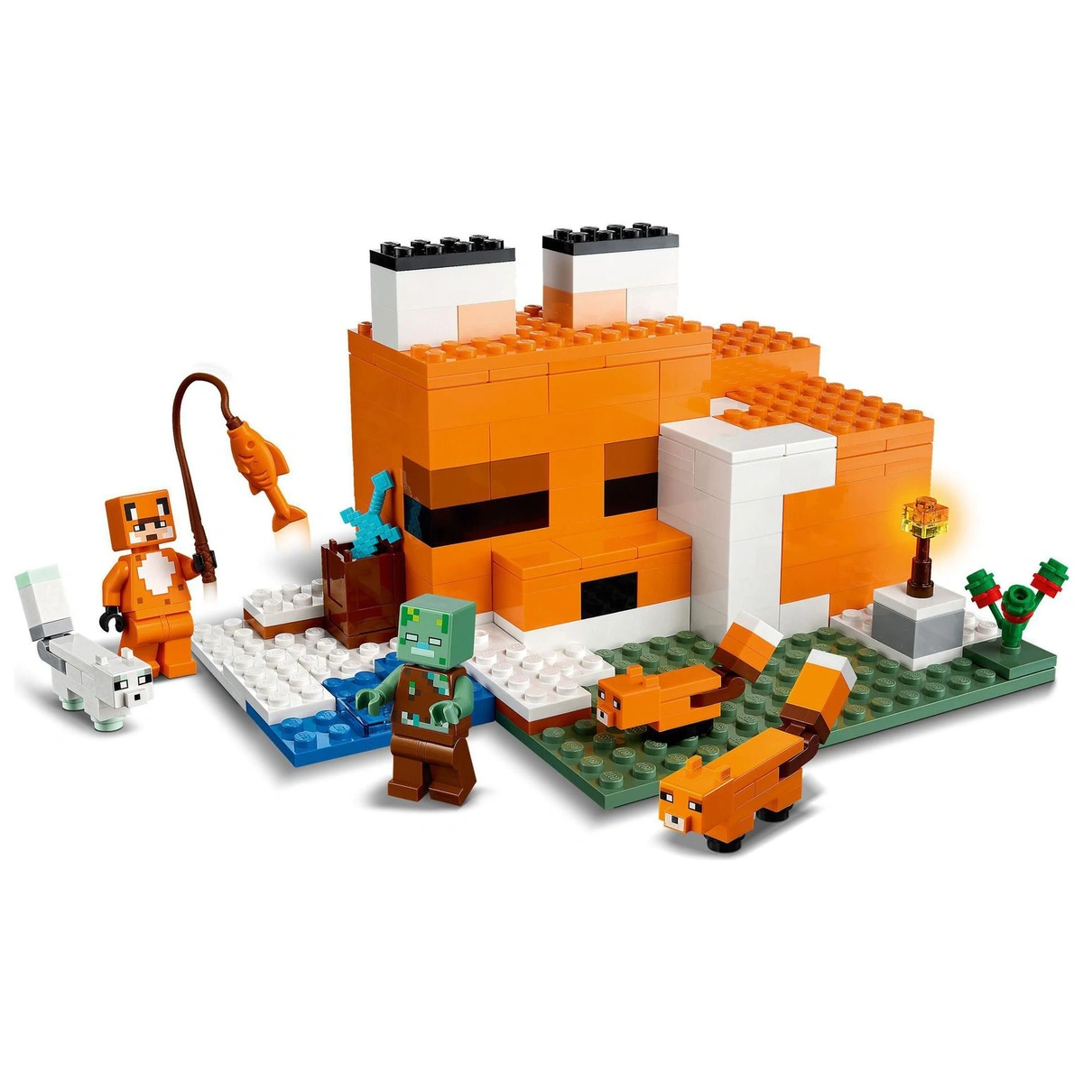 LEGO Minecraft The Fox Lodge House Animals Toy 21178