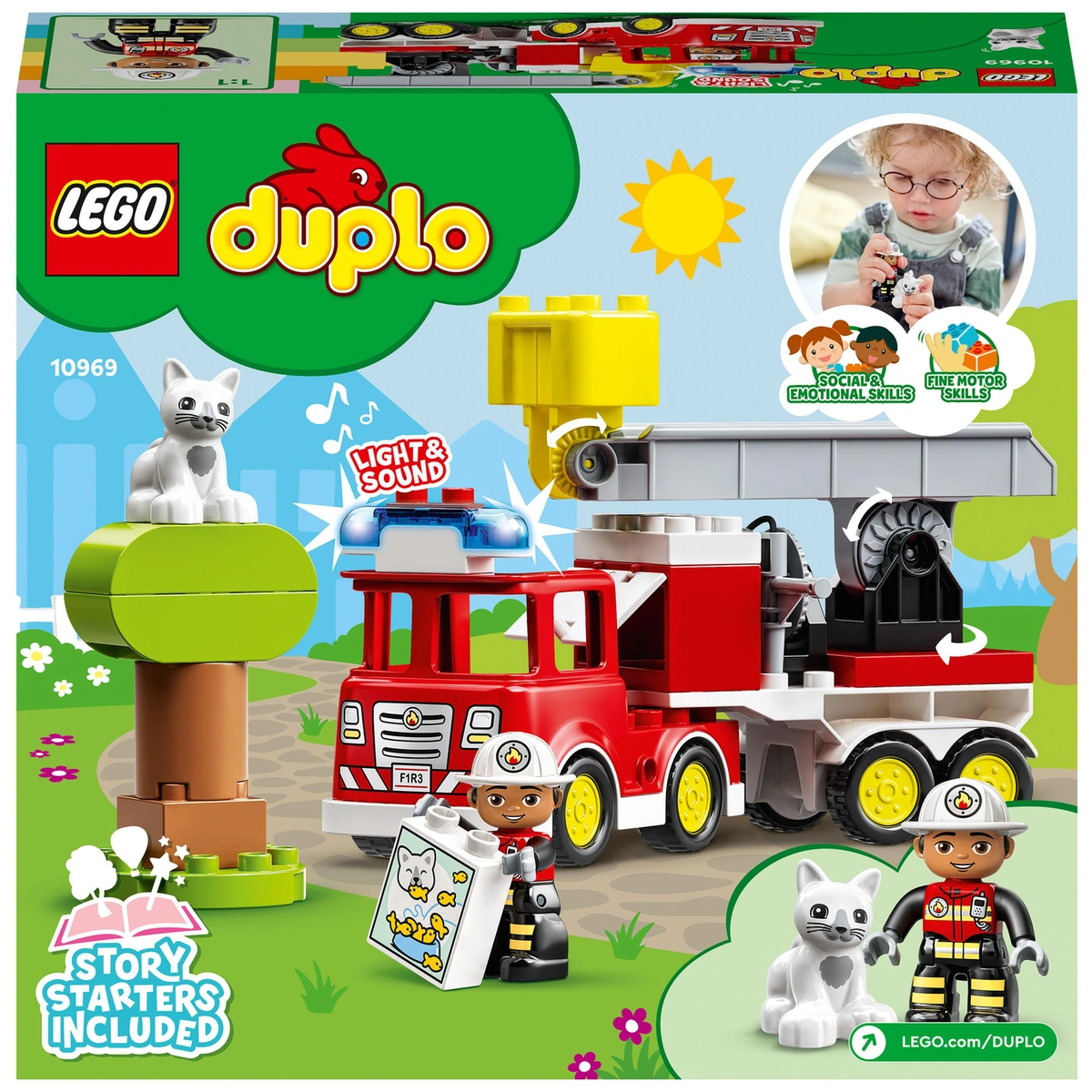 LEGO DUPLO Town Fire Engine Toy for 2 Year Olds 10969