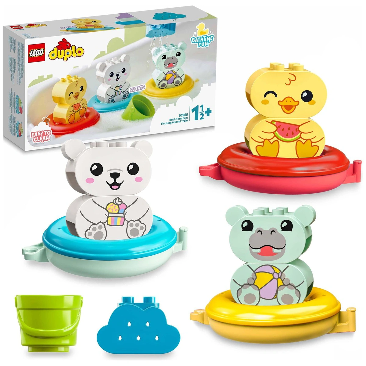 LEGO DUPLO Bath Time Fun: Floating Animal Train Toy 10965